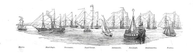 Passing the Nore Light, 1842. Creator: Unknown.