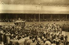 Passing Through Parliament Square 1937. Creator: Photochrom Co Ltd of London