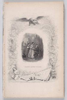 Passing Young Girls from The Songs of Béranger, 1829. Creator: Achille Désiré Lefèvre