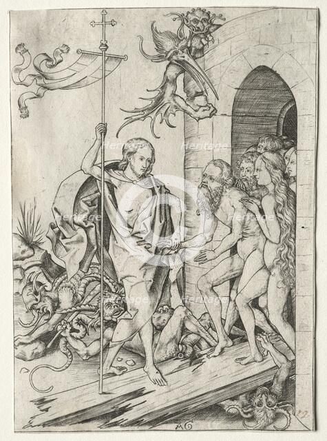 Passion of Jesus Christ: The Descent into Limbo, 1400s. Creator: Master AG (German).