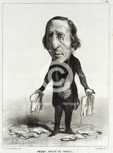 Passy (Ministre des Finances), 1849. Creator: Honore Daumier.