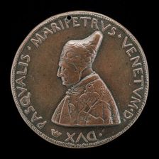 Pasquale Malipiero, 1385-1462, Doge of Venice 1457 [obverse], c. 1452/1464. Creator: Pietro da Fano