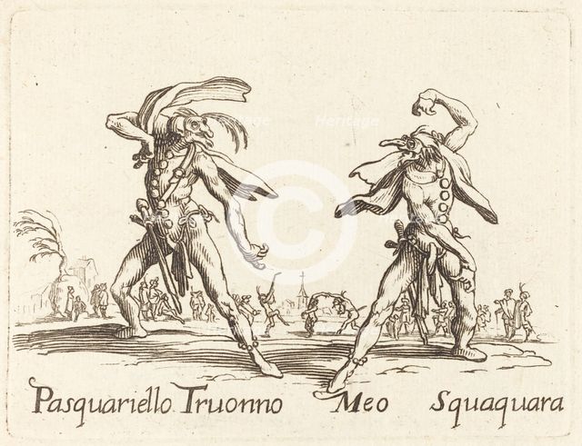 Pasquariello Truonno and Meo Squaquara. Creator: Unknown.