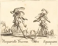 Pasquariello Truonno and Meo Squaquara, c. 1622. Creator: Jacques Callot