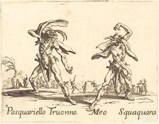 Pasquariello Truonno and Meo Squaquara, c. 1622. Creator: Jacques Callot