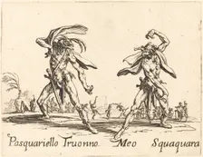 Pasquariello Truonno and Meo Squaquara, c. 1622. Creator: Jacques Callot