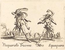 Pasquariello Truonno and Meo Squaquara, c. 1622. Creator: Jacques Callot