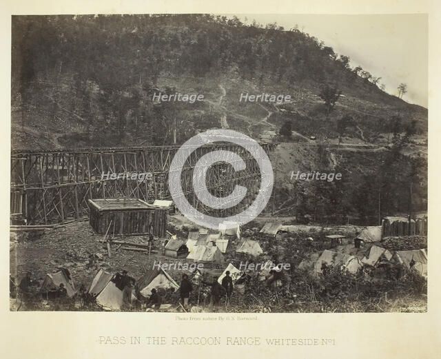Pass in the Raccoon Range, Whiteside No. 1, 1864. Creator: George N. Barnard.