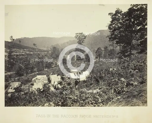 Pass in the Raccoon Range, Whiteside No. 2, 1864. Creator: George N. Barnard.