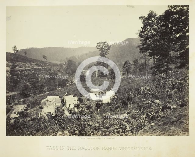 Pass in the Raccoon Range, Whiteside No. 2, 1864. Creator: George N. Barnard.