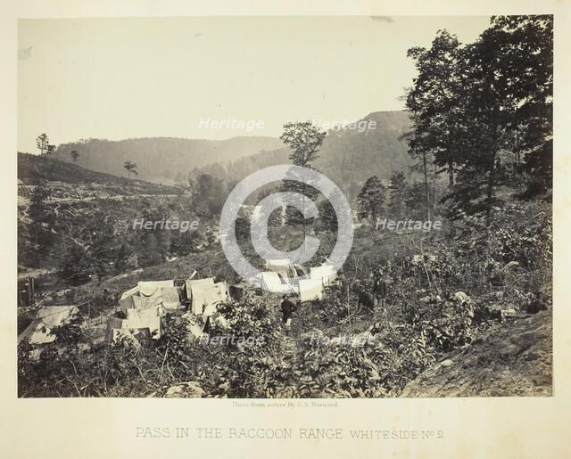 Pass in the Raccoon Range, Whiteside No. 2, 1864. Creator: George N. Barnard.