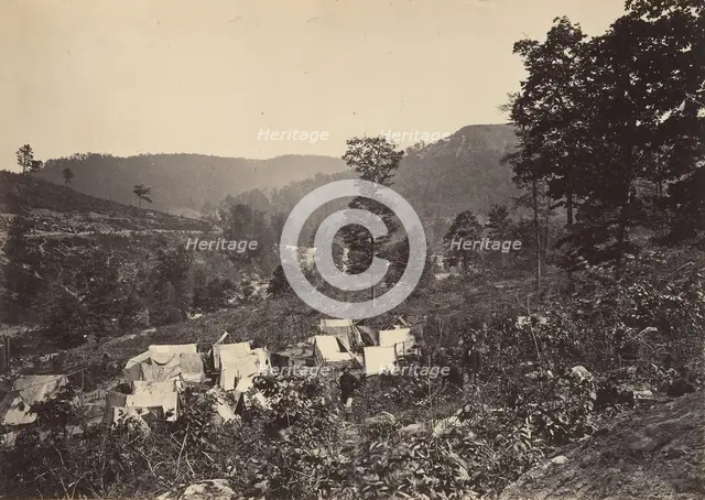 Pass in the Raccoon Range, Whiteside No. 2, 1860s. Creator: George N. Barnard.