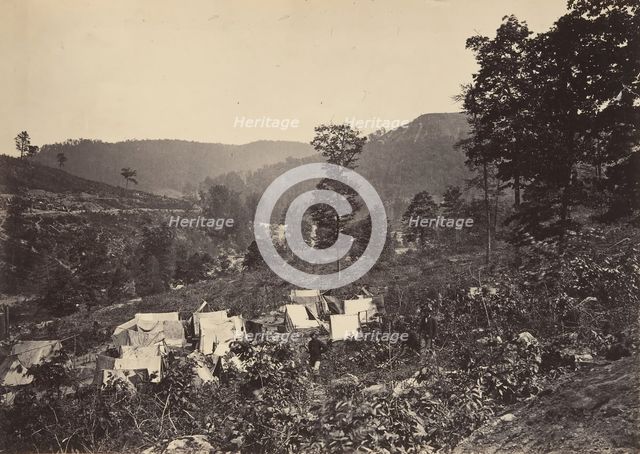 Pass in the Raccoon Range, Whiteside No. 2, 1860s. Creator: George N. Barnard.