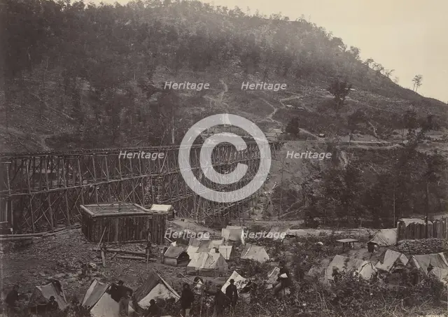 Pass in the Racoon Range, Whiteside No. 1, 1860s. Creator: George N. Barnard.