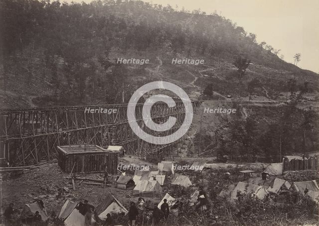Pass in the Racoon Range, Whiteside No. 1, 1860s. Creator: George N. Barnard.
