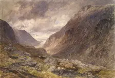 Pass of Llanberis, c1853. Artist: Alfred William Hunt