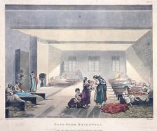 Pass-Room Bridewell 1808. Artist: Hill