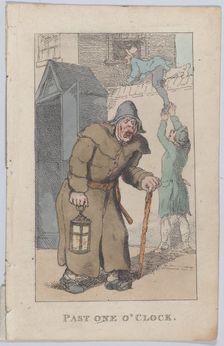 Past One O'Clock, 1820., 1820. Creator: Thomas Rowlandson