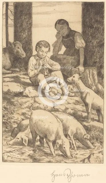 Pastoral, 1919. Creator: Hans Thoma.