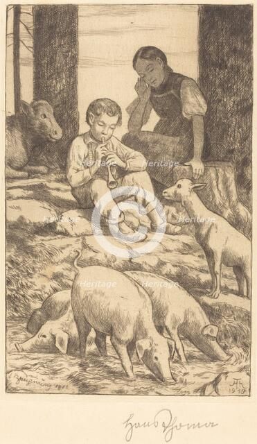 Pastoral, 1919. Creator: Hans Thoma.