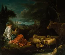 Pastoral, c1730. Creator: Francois Boucher