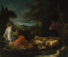 Pastoral, c1730. Creator: Francois Boucher