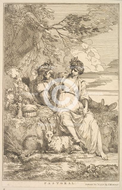 Pastoral (from Fifteen Etchings Dedicated to Sir Joshua Reynolds), December 8, 1778. Creator: John Hamilton Mortimer.
