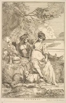Pastoral (from Fifteen Etchings Dedicated to Sir Joshua Reynolds), December 8, 1778. Creator: John Hamilton Mortimer