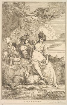 Pastoral (from Fifteen Etchings Dedicated to Sir Joshua Reynolds), December 8, 1778. Creator: John Hamilton Mortimer