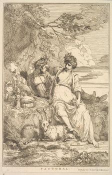Pastoral (from Fifteen Etchings Dedicated to Sir Joshua Reynolds), December 8, 1778. Creator: John Hamilton Mortimer