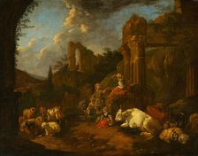 Pastoral Idyll, 1670. Creator: Johann Heinrich Roos