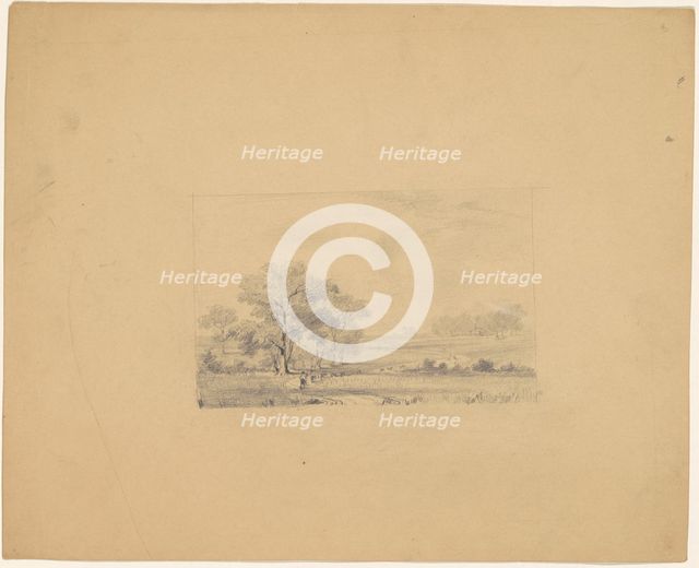 Pastoral Landscape, c. 1840-1850. Creator: James Goodwyn Clonney.