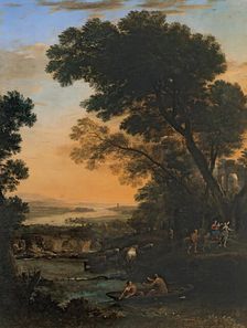 Pastoral Landscape with the Flight into Egypt, 1663. Creator: Claude Lorrain