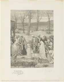 Pastoral Life of Saint Geneviève (center panel), c. 1888. Creator: Georges William Thornley