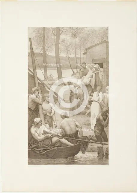 Pastoral Life of Saint Geneviève (left panel), c. 1888. Creator: Georges William Thornley.
