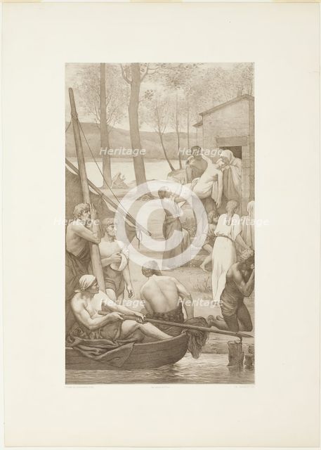 Pastoral Life of Saint Geneviève (left panel), c. 1888. Creator: Georges William Thornley.