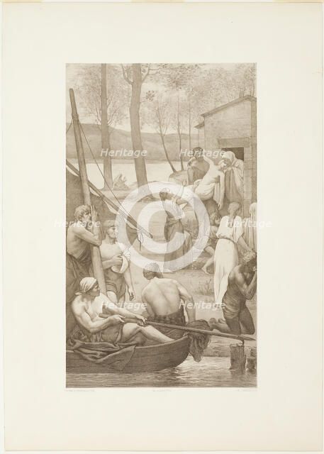 Pastoral Life of Saint Geneviève (left panel), c. 1888. Creator: Georges William Thornley.