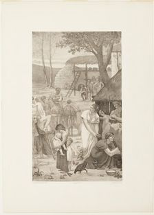 Pastoral Life of Saint Geneviève (right panel), c. 1888. Creator: Georges William Thornley