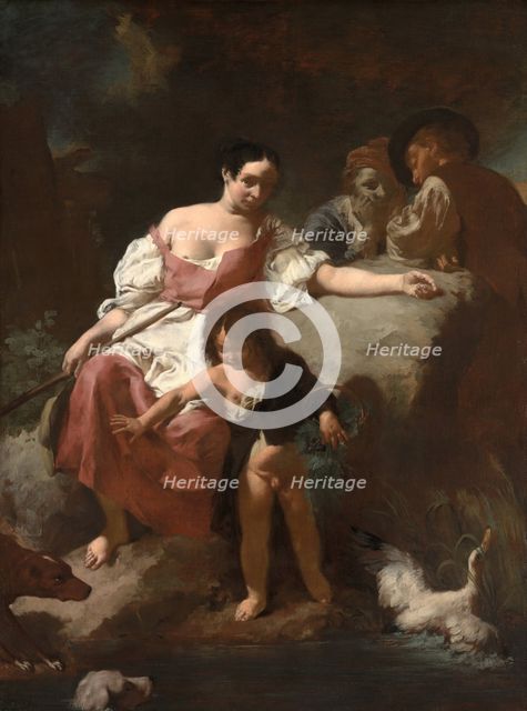 Pastoral Scene, 1740. Creator: Giovanni Battista Piazzetta.