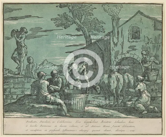 Pastoral Scene, 1741. Creator: Anton Maria Zanetti.