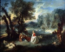 Pastoral Scene 1730s. Artist: Pierre-Antoine Quillard