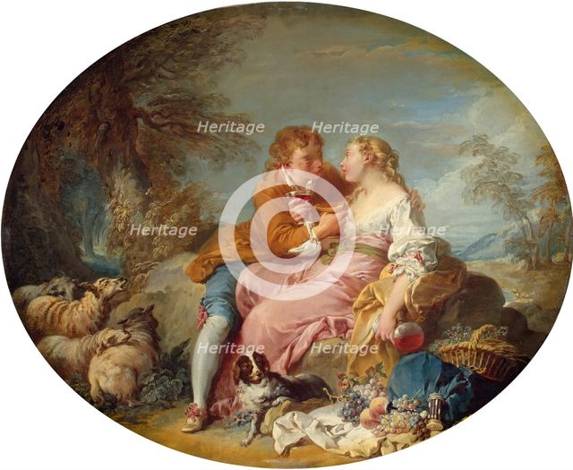 Pastoral Scene, 1731. Creator: Francois Boucher.