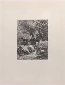 Pastoral Scene, 1864. Creator: Charles Emile Jacque