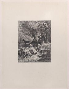 Pastoral Scene, 1864. Creator: Charles Emile Jacque