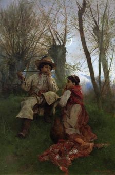 Pastoral Scene, 1880. Creator: Witold Pruszkowski