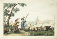 Pastoral show on a river, 1655. Creator: Gesina ter Borch