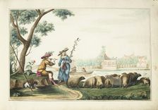 Pastoral show on a river, 1655. Creator: Gesina ter Borch