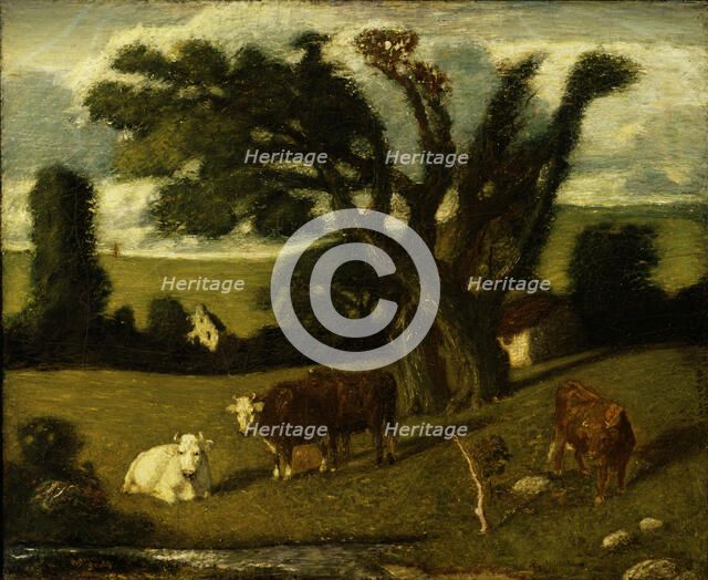 Pastoral Study, 1897. Creator: Albert Pinkham Ryder.