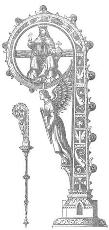 Pastoral staff given to the Bishop of Hereford, 1872. Creator: Unknown