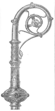 Pastoral staff for the new Bishop of Winchester, 1870. Creator: Unknown